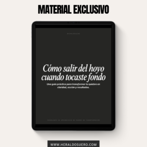 Guía de Cómo salir del hoyo cuando tocaste fondo